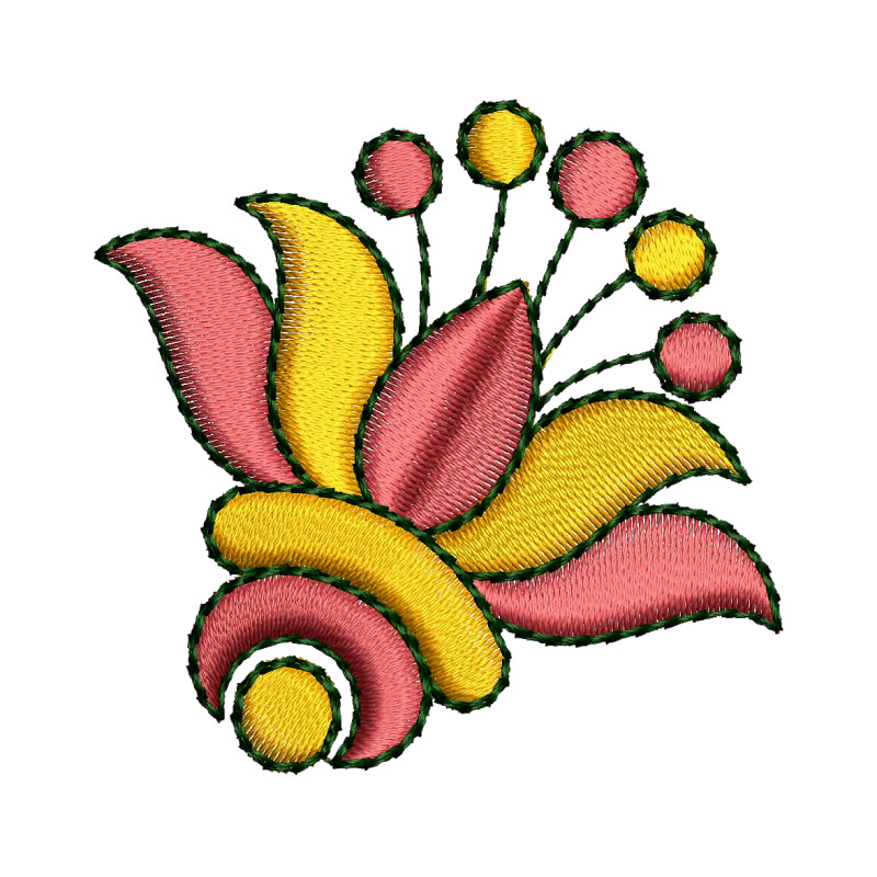 Table Corner Embroidery Pattern