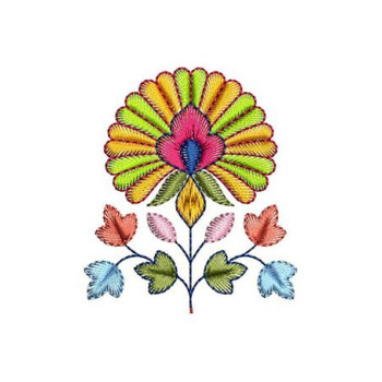 Tagetes Embroidery Flower Embroidery