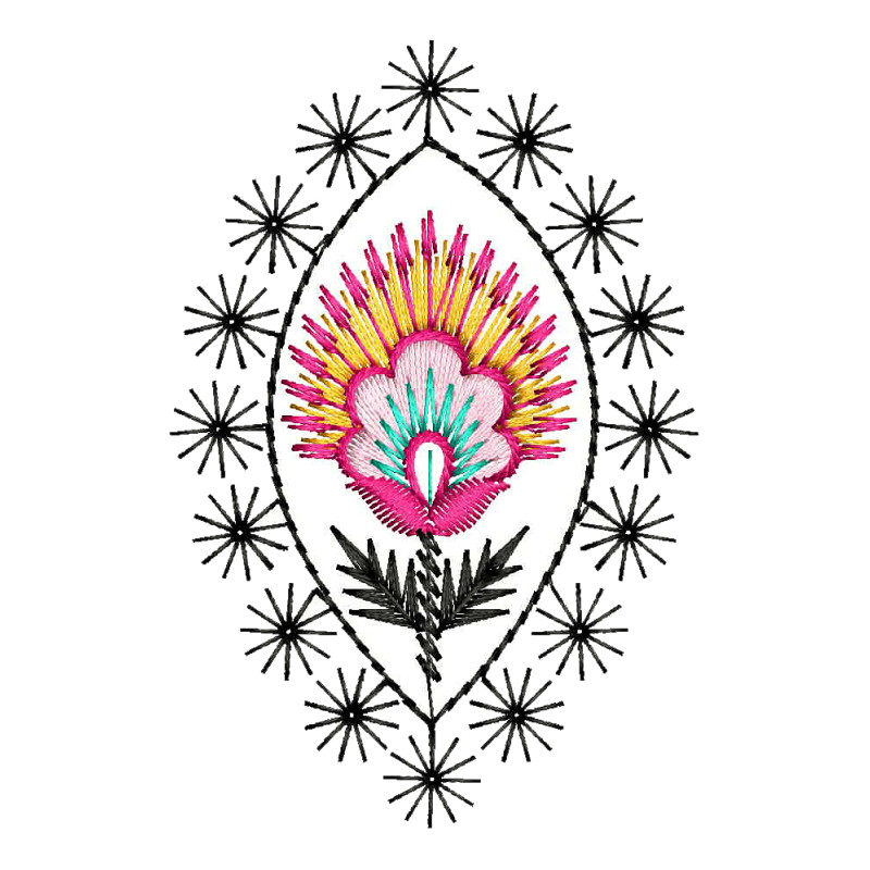 Thistle Machine Embroidery Design