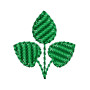 Three Leaves Embroidery Design