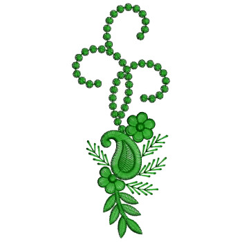 Tie Applique Embroidery Design 25360