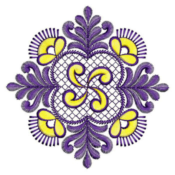Tie Knot Curtain Embroidery Design