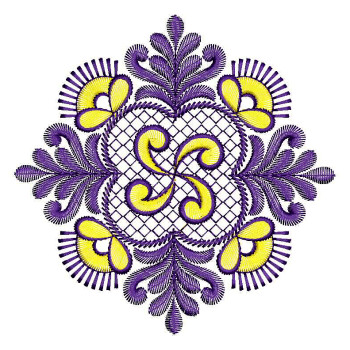 Tie Knot Curtain Embroidery Design
