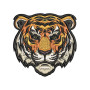 Realistic Tiger Face Motif Embroidery Design