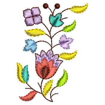 Tiny Colourful Applique For Kurti