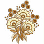 Tiny Flower Applique Embroidery Design 24860