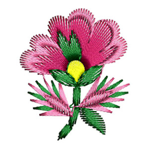 Tiny Pink Rose Embroidery Design