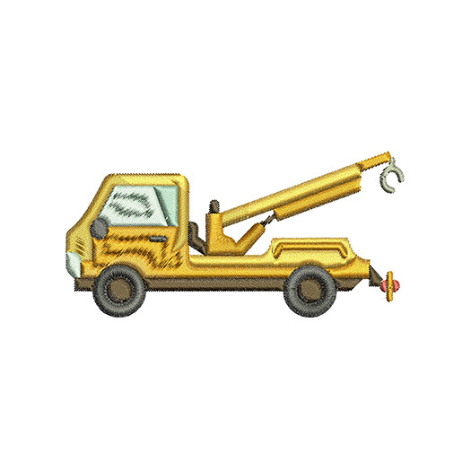 Tow Truck Embroidery Design