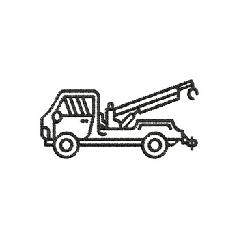 Tow Truck Embroidery Pattern