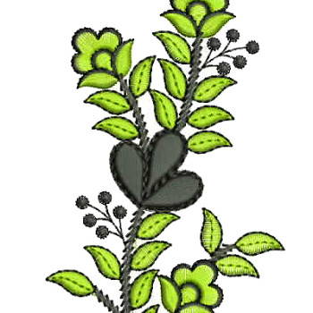 Towel Applique Embroidery Design 25496