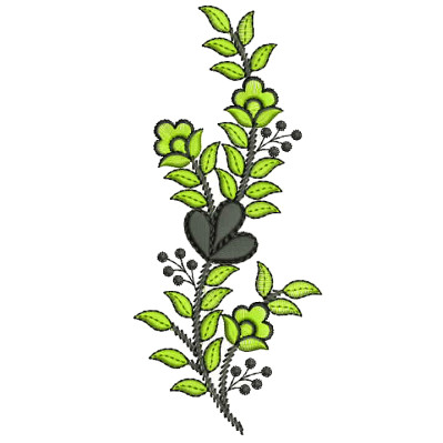 Towel Applique Embroidery Design 25496