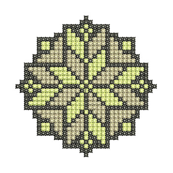 Traditional Ethnic Folk Cross Stitch Machine Embroidery