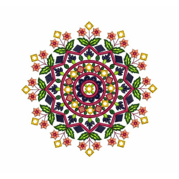 Traditional Folk Caps Embroidery Applique Design