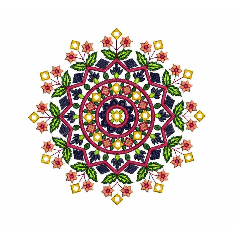 Traditional Folk Caps Embroidery Applique Design