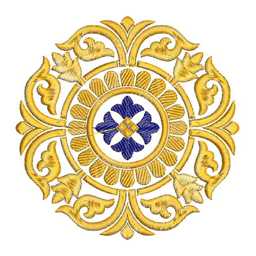 Traditional Slavic Round Embroidery Design 24759
