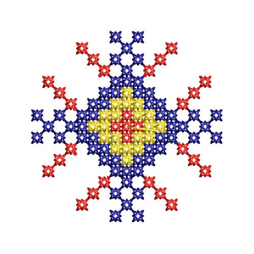 Traditional Ukranian Cross Stitch Machine Embroidery Pattern
