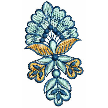 Trendy Applique Embroidery Design 26136