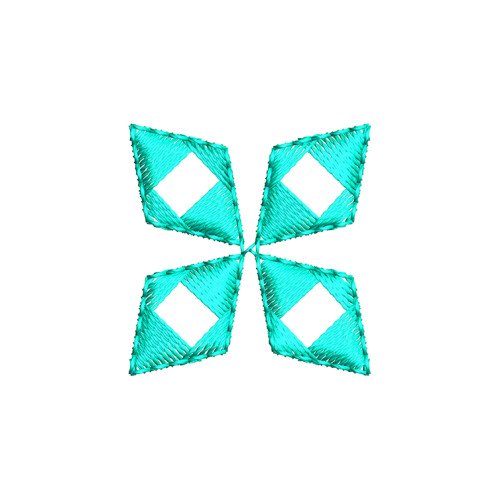 Trendy Mirror Applique Embroidery