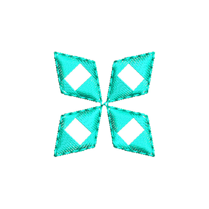 Trendy Mirror Applique Embroidery