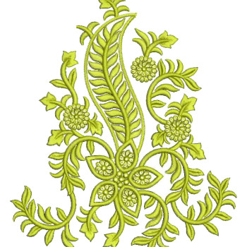 Trim Scraft Butta Embroidery Design 25383