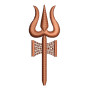 Trishul Embroidery Design