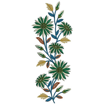 Tulips Style Flower Embroidery Design 25093