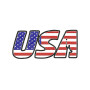 USA Letter Flag T Shirt Embroidery Design