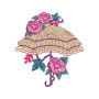 Umbrella Embroidery Design