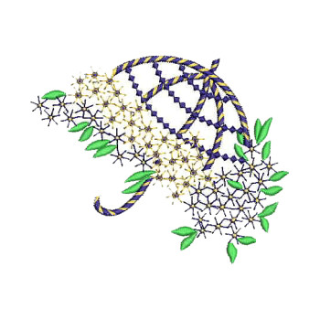 Umbrella Patch For Kurti Embroidery