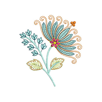 Unique Floral Embroidery Design