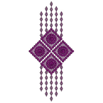 Unique Jumkha Style Applique Embroidery Design 25348