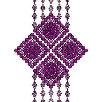 Unique Jumkha Style Applique Embroidery Design 25348