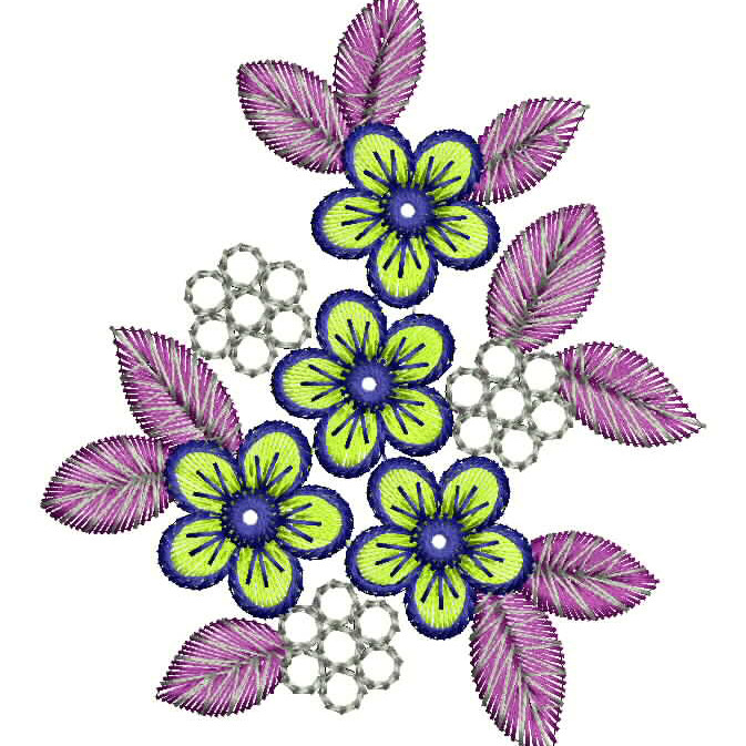 Unique Thread In Applique Embroidery 25695