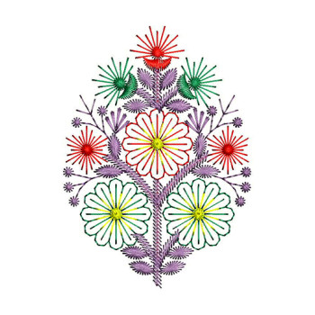 Vactor Pattern Embroidery Patch