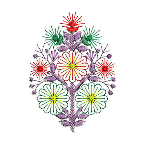 Vactor Pattern Embroidery Patch