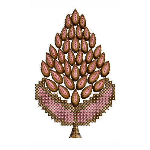 Victorian Leaf Applique Embroidery Design 24892