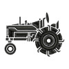 Vintage Farm Tractor Embroidery Design
