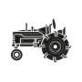 Vintage Farm Tractor Embroidery Design