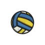 Volleyball Embroidery Design
