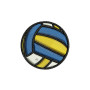 Volleyball Embroidery Design