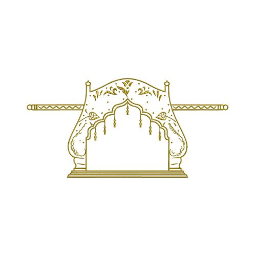 Wedding Embroidery For Blouse Back