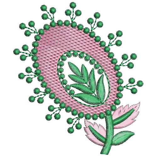 Whether Style Applique Embroidery Design 25357