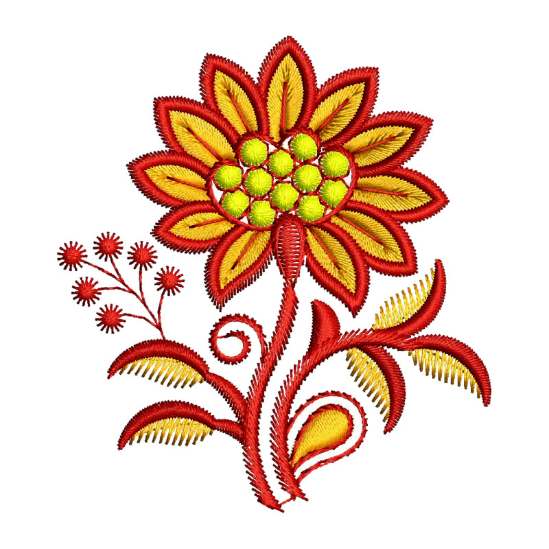 Wildflower Embroidery Pattern