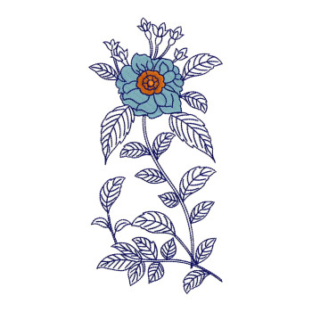 Wildflower Machine Embroidery Design