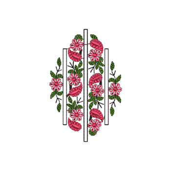 Winter Scarf Embroidery Pattern