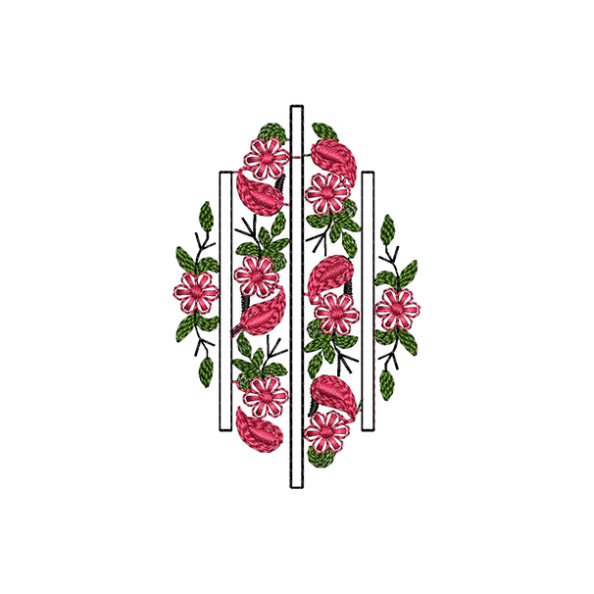 Winter Scarf Embroidery Pattern