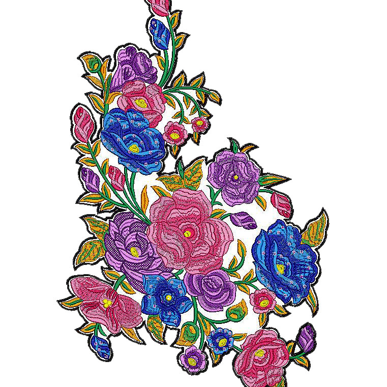 Wonderful Applique Design For Wedding Dress