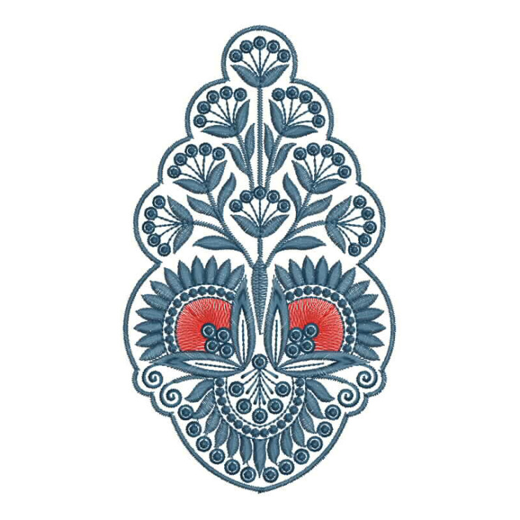 Woolen Coat Embroidery Design