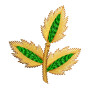 Yellow Maple Leaf Embroidery
