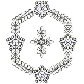 Adorable Applique Embroidery Design 26374